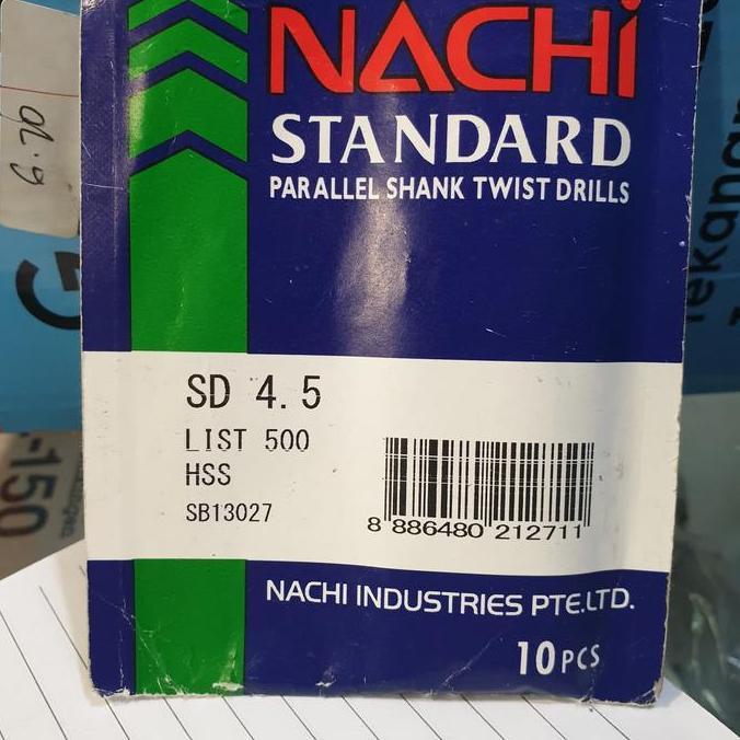 TERLARIS MATA BOR NACHI 4,5 MM 4.5MM 4.5 MM MATA BOR BESI NACHI
