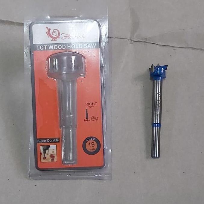 TERLARIS MATA BOR KAYU 19MM TCT