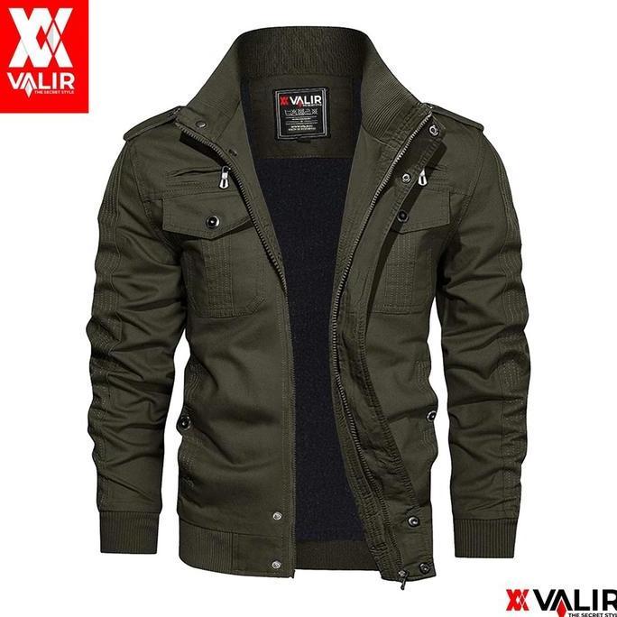 lub Valir Edmund - Jaket Pria Bomber Model Militer terbaru Tran acket HS