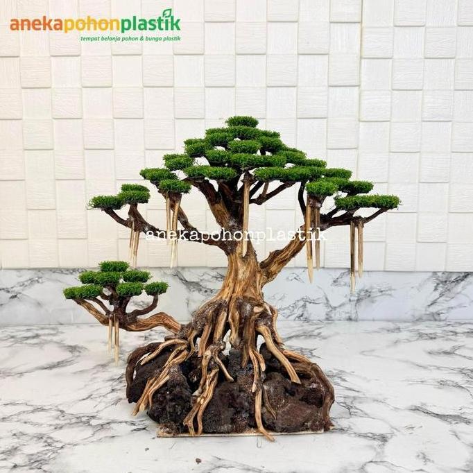 Pohon Artificial Tanaman Imitasi Bonsai Aqua Scape Variasi Latex Hiasan Aquarium Ikan Aesthetic TEB