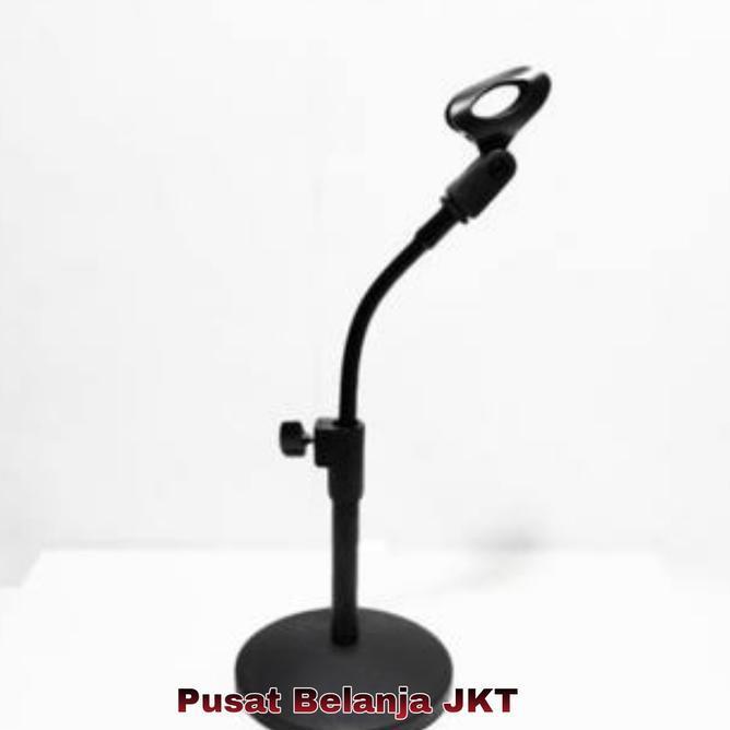 Tri Mic Dudukan Mic Stand Mic Meja Fleksibel Adjustable Ium