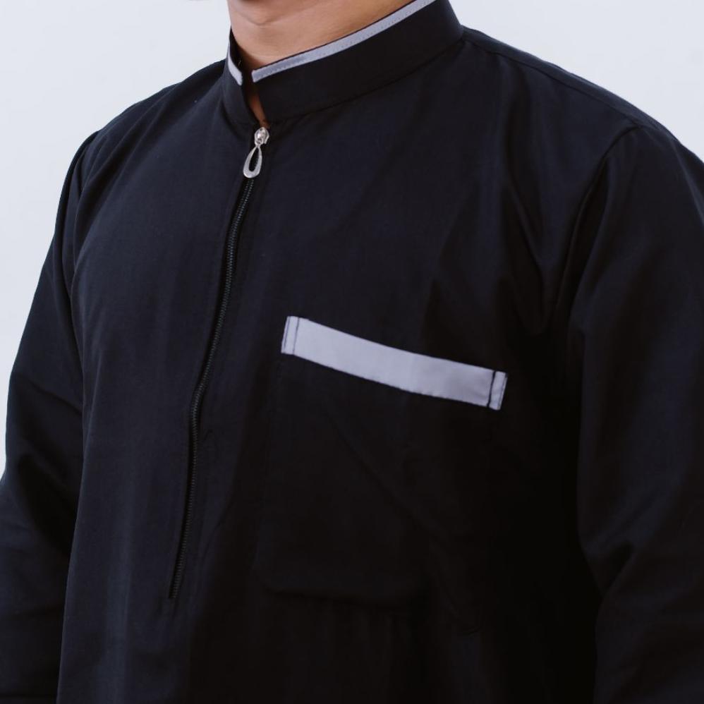MURAH Gamis Pria Dewasa/Jubah Arab Kekinian/Jubah Pria Sultan /Gamis Pria Dewasa Resleting Polos 202