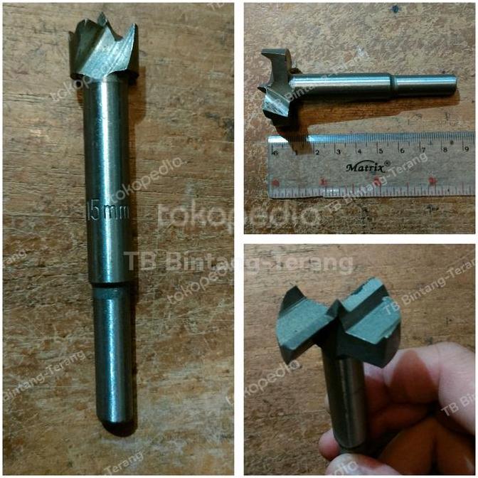 TERLARIS MATA BOR ENGSEL SENDOK KAYU 15 MM FORSTNER CAENTER DRILL BIT