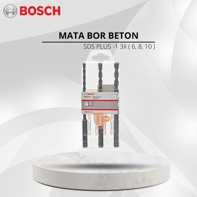 TERLARIS BOSCH MATA BOR BETON SET 3PCS (6, 8, 10) SDS PLUS-1 PN.12679118