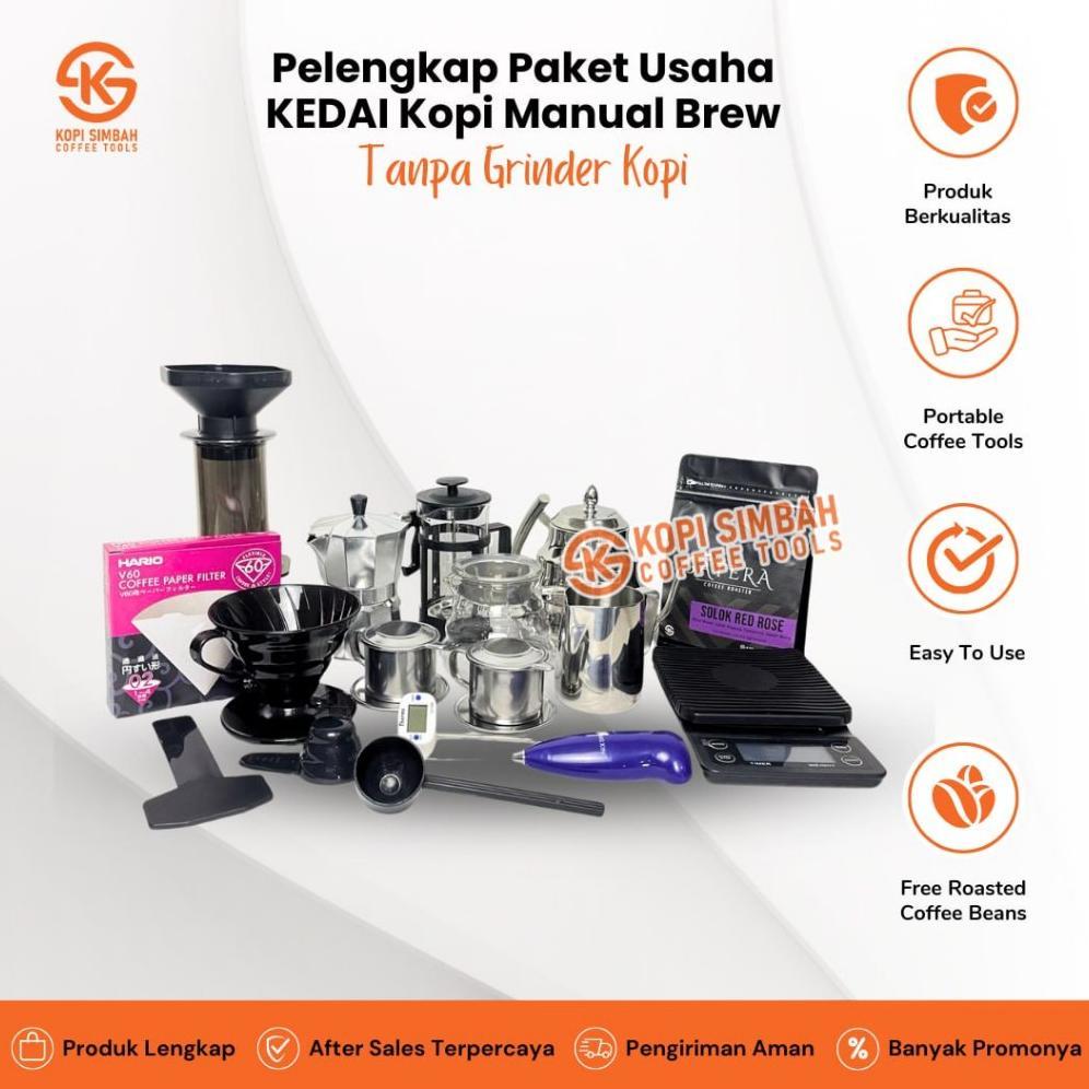 Olg Pelengkap Paket Usaha KEDAI Kopi ManualBrew Alat Seduh Kopi Manual Brew