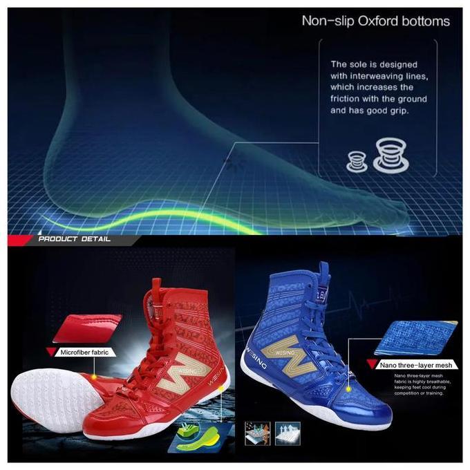 Sepatu Tinju Wesing / Wesing boxing shoes / sepatu tinju tanding AIBA