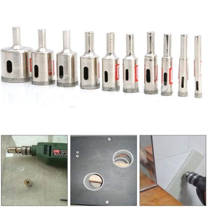 Mata Bor Kaca Keramik Granit 28 Mm Electroplated Straight Drill