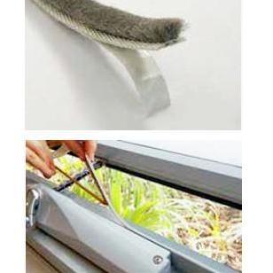 Mohair Tape Kecil Seal Bulu Penutup Celah Pintu Double Tape 5X7MM