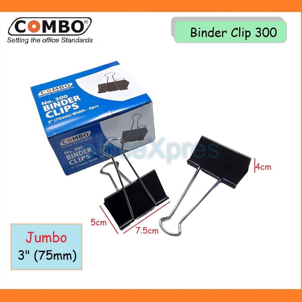 Binder Klip Besar / Binder Clip Jumbo / Klip Hitam Besar (75mm) No.300 / Binder Klip Jumbo Termurah