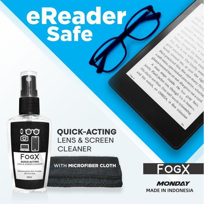 FOGX Ereader Screen Cleaner safe for Kindle, Kobo, Onyx, dll Pembersih Lcd