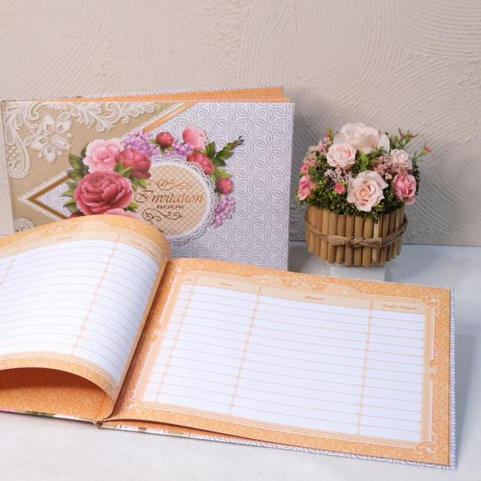 Buku Tamu Wedding/ Guest Book / Buku Tamu White Love Simpaty