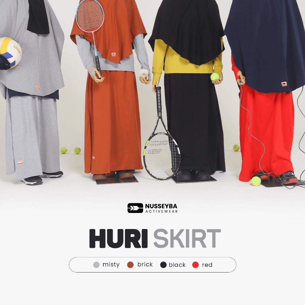 Nusseyba Huri Skirt Rok Celana Olahraga Rok Celana Wanita Muslimah (Rokcel)