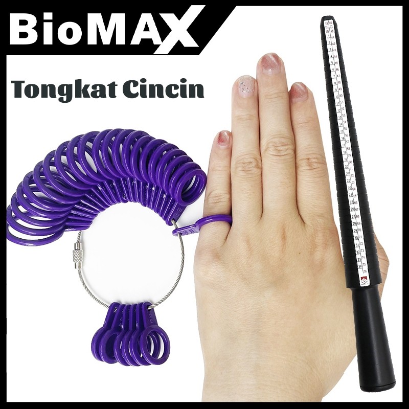 Alat Ukur Cincin / Stik Ukur Cincin Kuningan / Tsk Ring Size Alat Pengukur Ukuran Lingkar Perhiasan