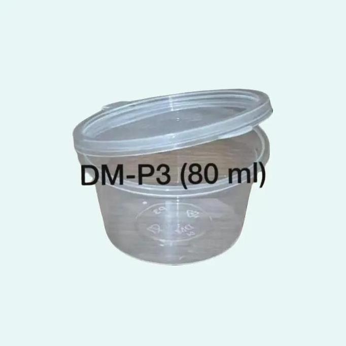 [ISI 50PCS] Thinwall Cup P3 (80 ml) /Cup Jelly Plastik / Thinwall Plastik cup rujak  7 bulanan