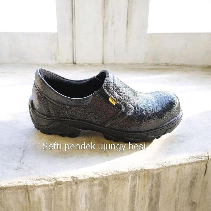 SEPATU SAFETY KULIT/SEPATU SAFETY PRIA/SEPATU PROYEK/SEPATU SAFETY TANPA TALI/SAFETY TINGGI/SAFETY P