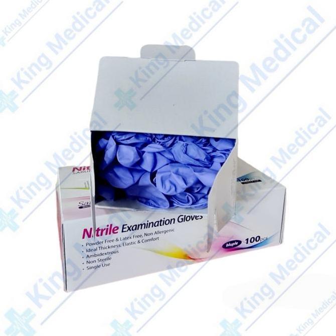 Sarung Tangan Nitrile/Safe Glove / Nitrile Examinatoon Glove