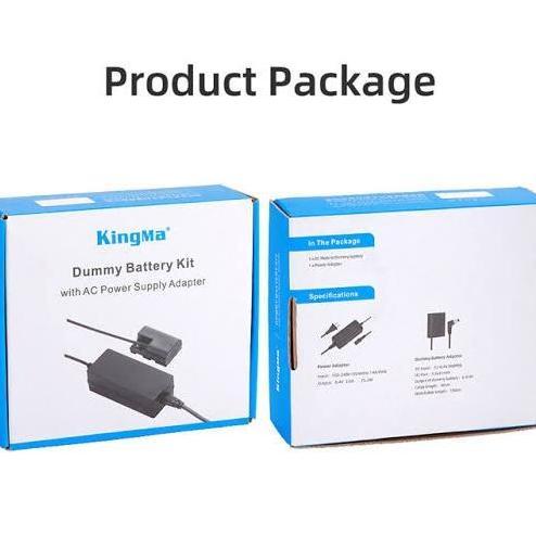 KingMa EN-EL25 Dummy Battery For Nikon Z50 Z50II ZFC Z30 With AC Power Supply ADAPTOR  Baterai Dummy