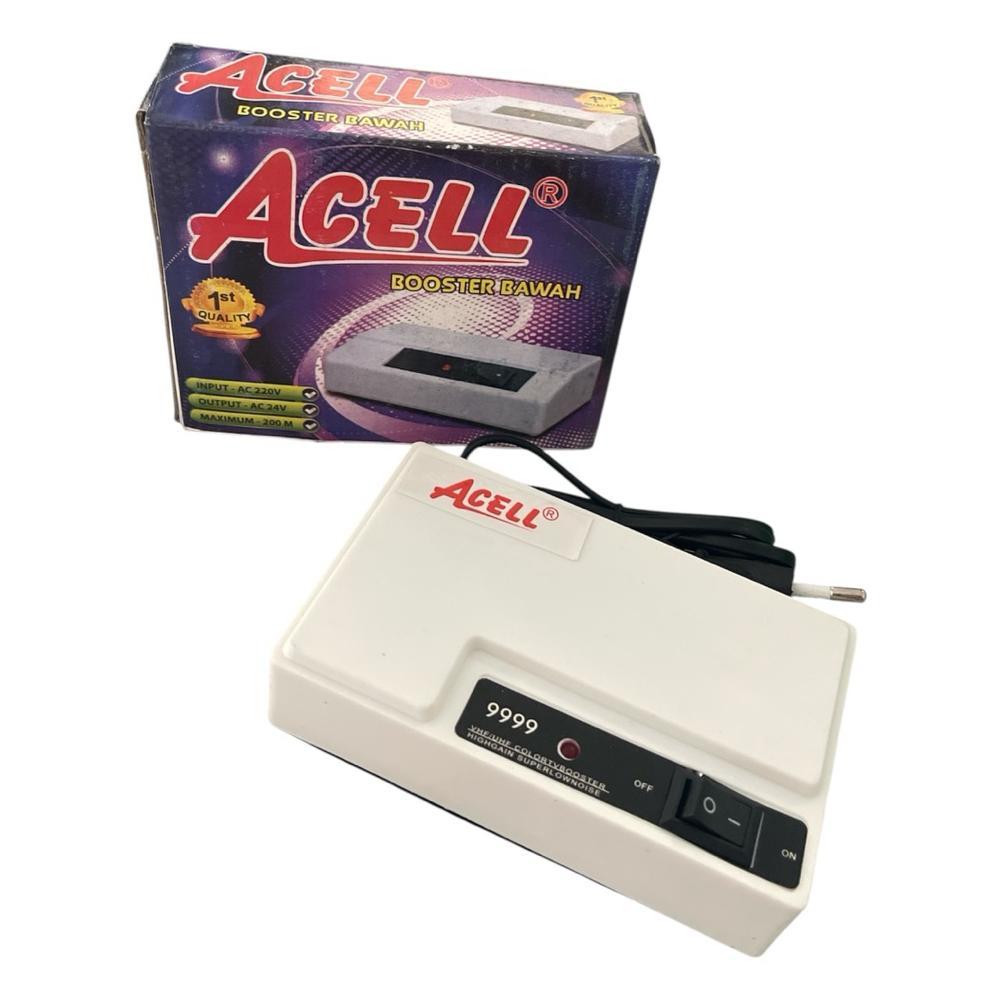 BESTPROMO Boster Antena Tv Acell / Booster Antena Anten Tv Analog Digital UHF VHF Acell Booster Atas