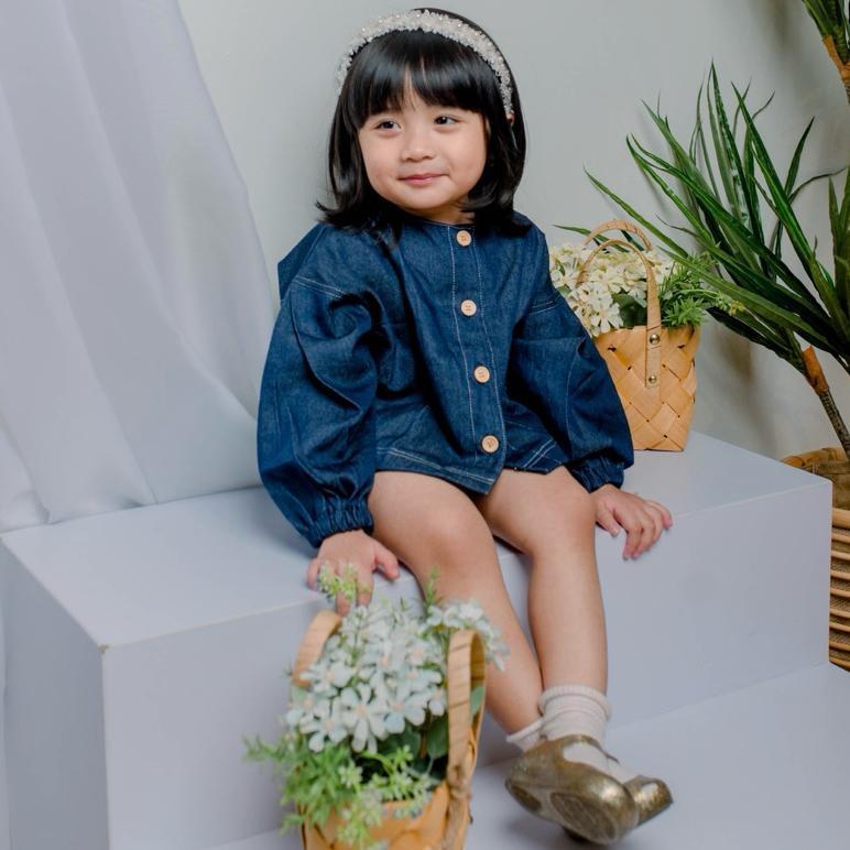 CUCI GUDANG (1-8 Tahun) SVEA-Jaket Anak | Jaket Jeans Anak | Jaket Denim Anak | Outer Anak Perempuan