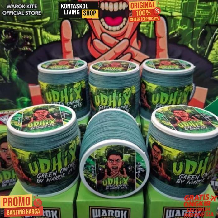 Sale Gelasan Udhix Green On Fire Bay Warokkite Matot Bahan Hijau Size 0.23. . 100% Original