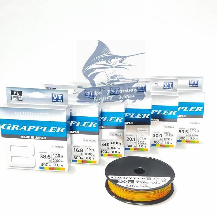 SENAR PE SHIMANO GRAPPLER X8 20.1lbs 300m PE1.0