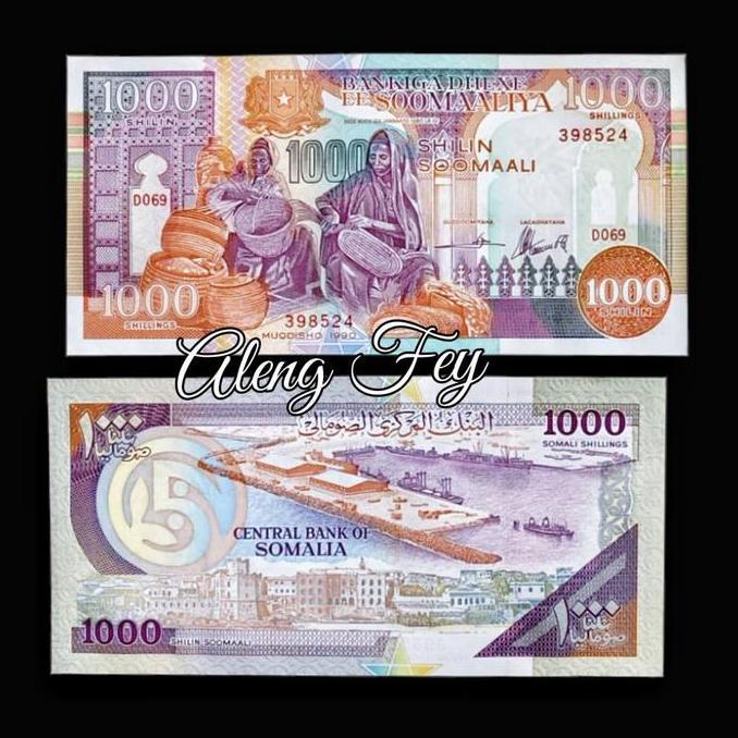 uang asing Somalia 1000 Shillings