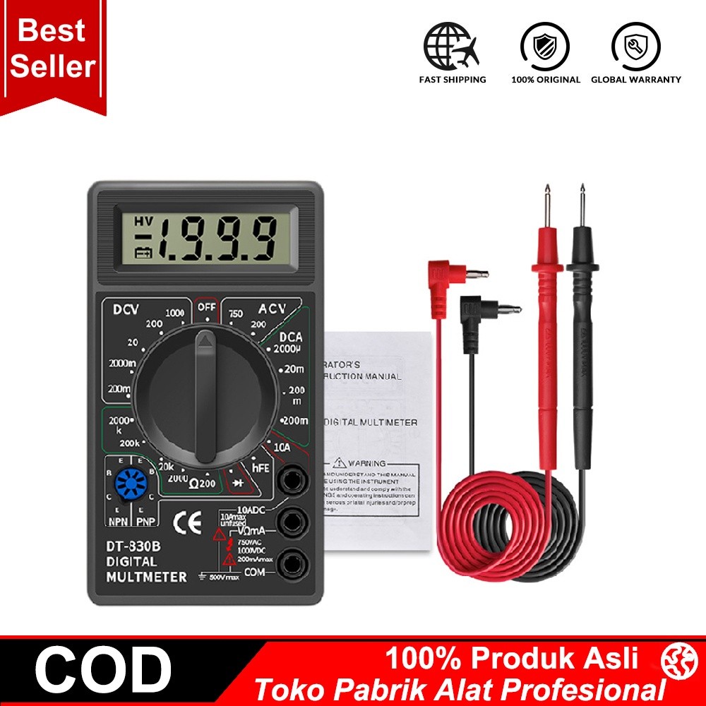 Multimeter Digital Dt830B Tester Dt 830 B Avometer Dt-830B