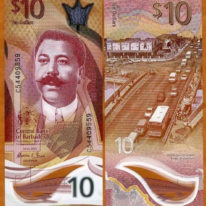 Barbados 10 Dollars 2012, New Polymer Design