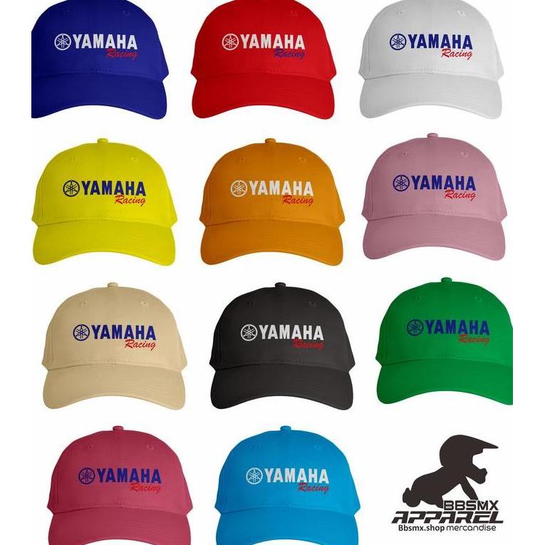 Topi Baseball Unisex Bordir YAMAHA RACING Terbaru Hat Soft Material / Topi Dewasa Pria Wanita Baseba