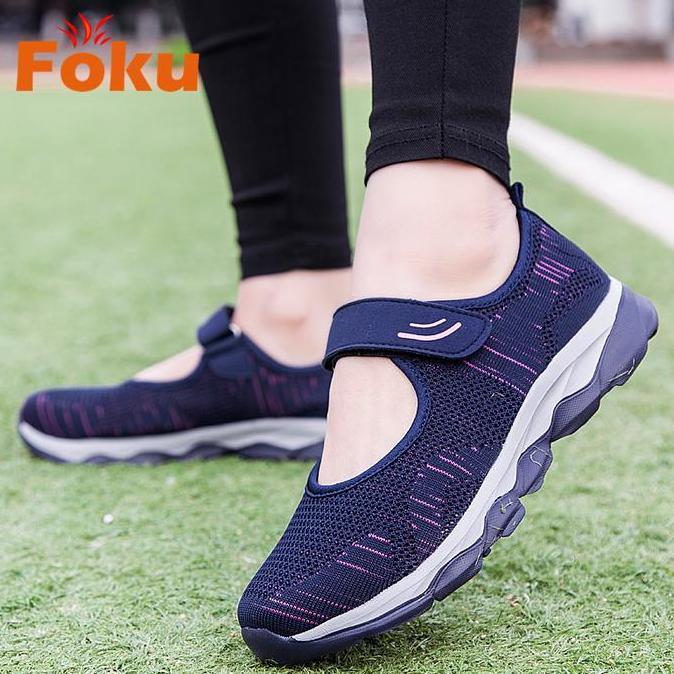 Foku Sepatu Sneakers Wanita Outdoor Sepatu Wanita Model Kasual