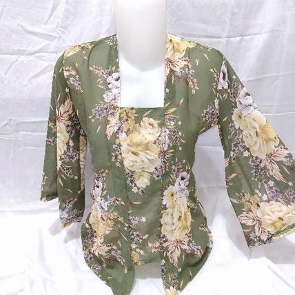 BEST SALE kebaya sifon motif bunga kebaya sifon murah kebaya sifon jumbo pakaian adat bali tradision
