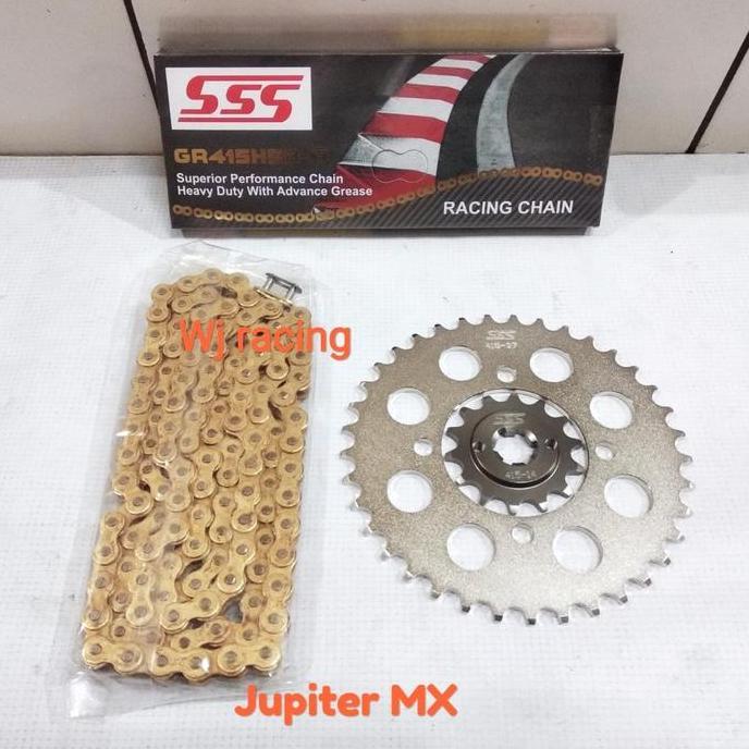 Gear Set SSS Jupiter MX dan Rantai SSS 415 HSBT