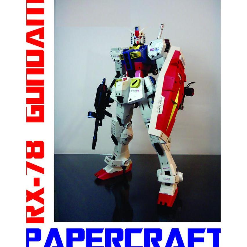 (Mainan Kertas) DIY Papercraft Gundam RX-78-2 Kertas BC
