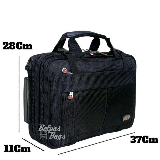 Tas kerja tas kantor selempang ransel tas laptop multifungsi 3 in1 polo Ace LA