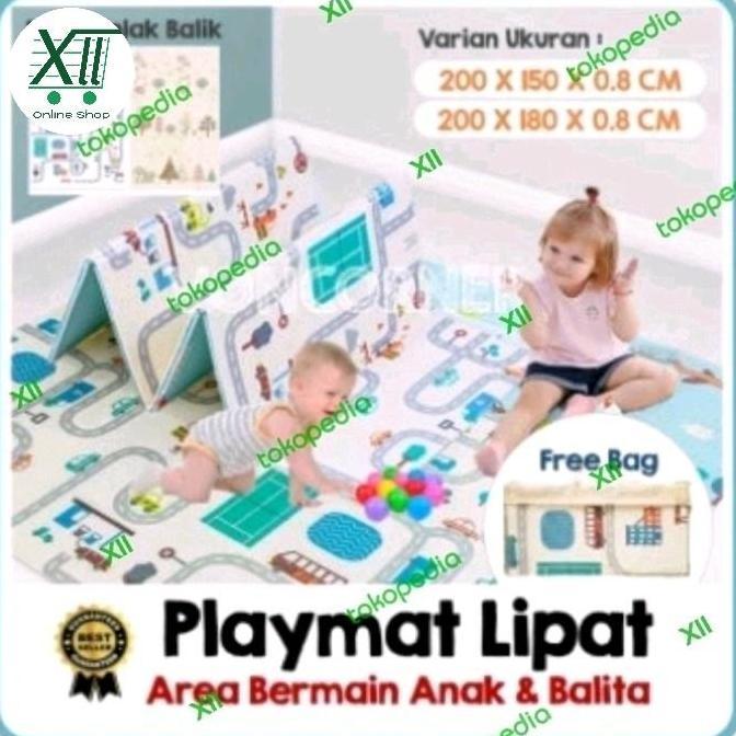 XCLUSiVE PREMiUM BABY PLAYMAT 180X200 KARPET MATRAS LiPAT ANAK