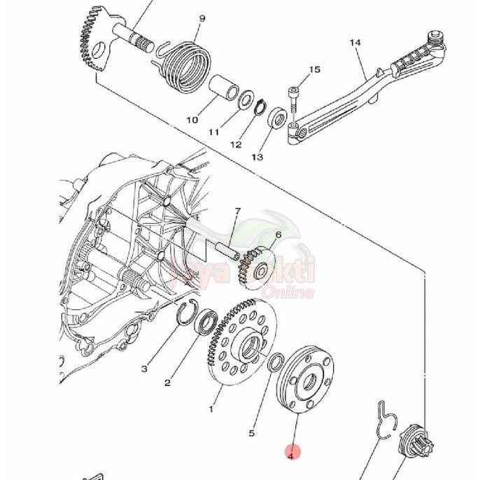 ONEWAY RUMAH PELOR STARTER XEON GT125 XEON RC ASLI YAMAHA