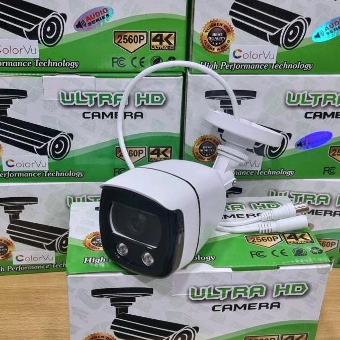 TERLARIS KAMERA CCTV OUTDOOR LENZ 8MP COLORVU AUDIO BLUID MIC