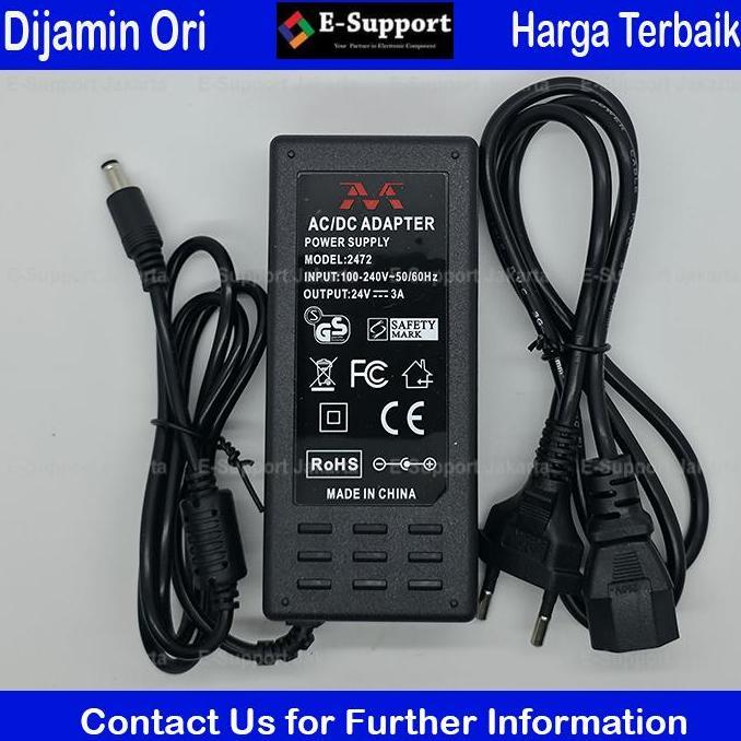 Nach- E-Support Adaptor Switching 24V 3A Untuk Printer Hub Modem Dan Elektronik Input 220V Ac Output