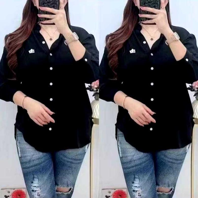 TERBARU kemeja wanita kerah sanghai/baju kerja wanita
