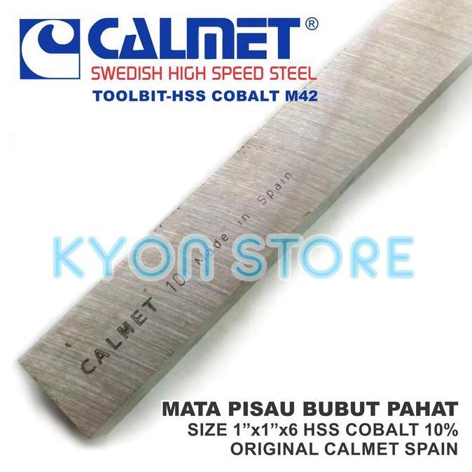 Mata Pisau Bubut Pahat Size 1X1X6 Hss Cobalt 10 M42 Calmet Swedish Harga Spesial