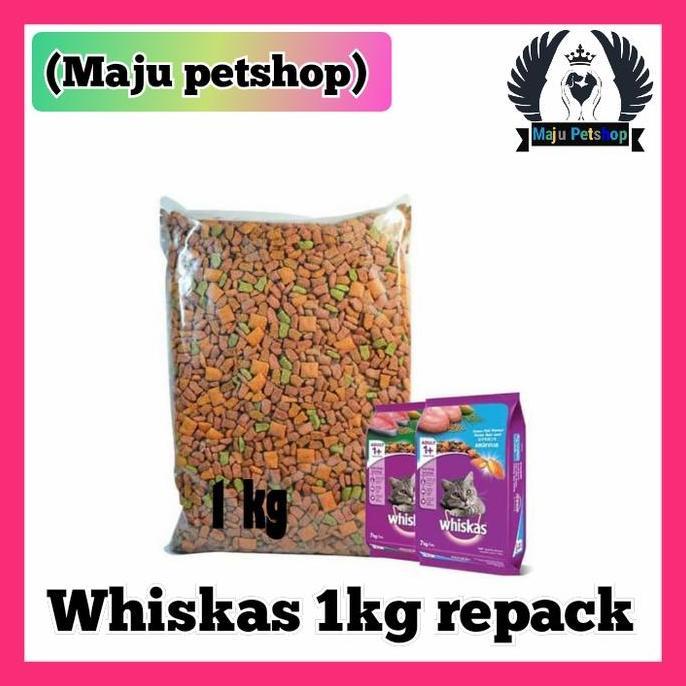 Nespt- Whiskas 1Kg Repack Tuna & Ocean Fish - Makanan Kucing Wiskas Cat Food