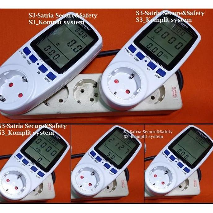 ALAT UKUR POWER LISTRIK DIGITAL KWH VOLT AMPERE METER PLN GENSET FREE ONGKIR