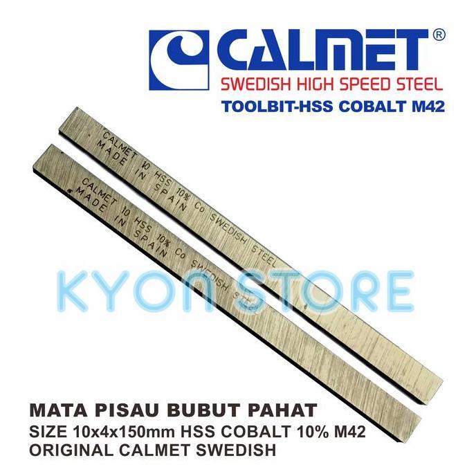 Mata Pisau Bubut Pahat Size 10X4X150Mm Hss Cobalt10 M42 Calmet Swedish Harga Khusus
