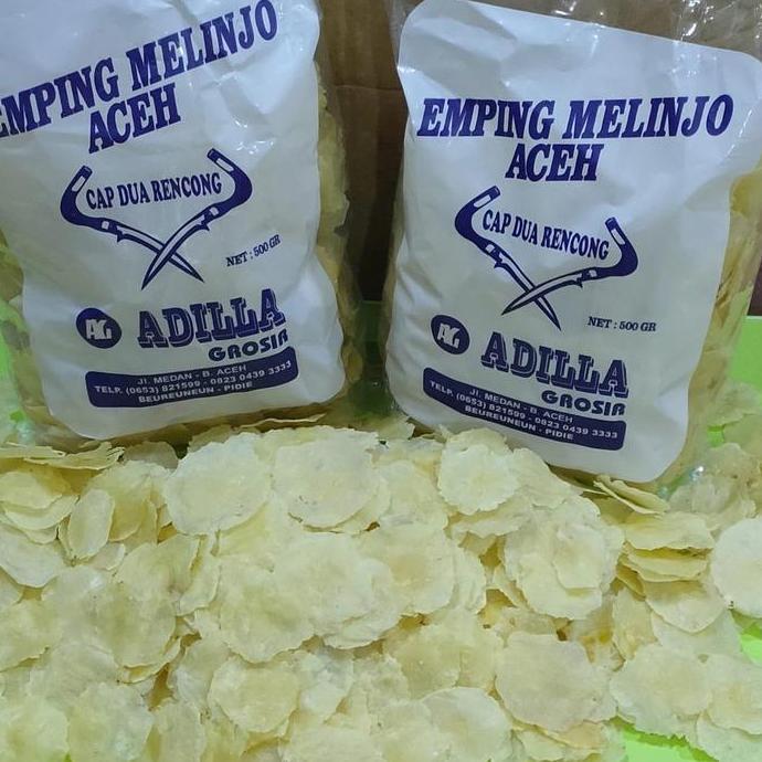 Cod,Bisa- Emping Aceh Suoer 500G (Adilla)