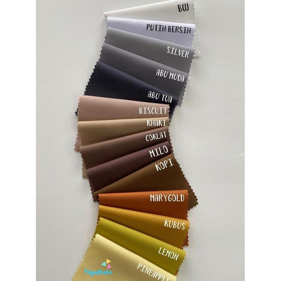 Lengkappoll- 1 Meter Kain Katun Toyobo Fodu Import Silky