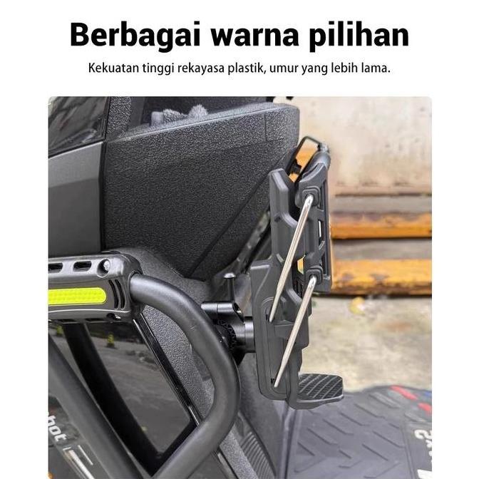 Lengkapbos- Tempat Minum Botol Motor Mounting Spion Universa/Bottle Holder Motor Tempat Botol Motor 