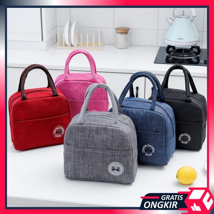 Gratis Ongkir - T5501 Tas Bekal Lunch Box Tas Bekal Makanan Lunch Bag Bekal Tas Bekal Anak Sekolah T