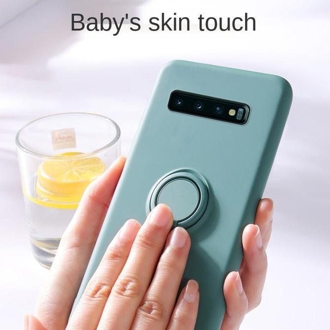 case  untuk Samsung S10 / S10 PLUS Case Candy Ring Stand Bracket Holder free TALI