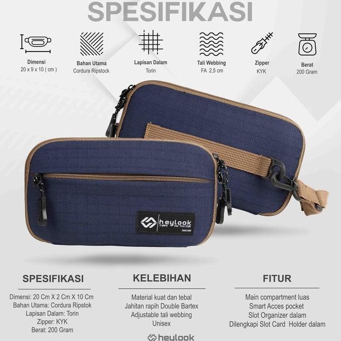 Sale Tas Gantung Leher Pria Sling Pouch Dompet Kartu Leher Neck Bag