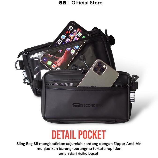 Clutch Pria Clutch Bag Pria Kenzi | Sling Bag Bahan Waterproof Model Kekinian | Tas Leher Dompet Hp